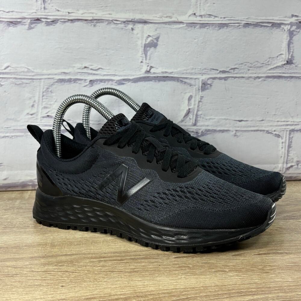 New Balance Fresh Foam Arishi Black Slip Resistant Work Shoes Women's 6 Sneakers